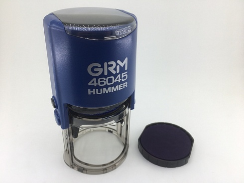 Оснастка для печати автоматическая GRM 46045 Hummer, усиленная пластиковая со штемпельной подушкой. Изготовление печатей и штампов в Самаре.
